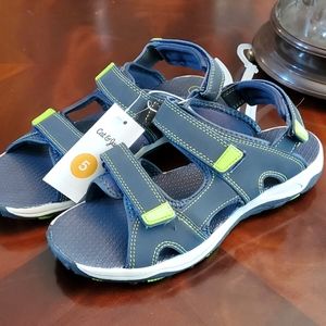 Kids Navy/Green Sandals